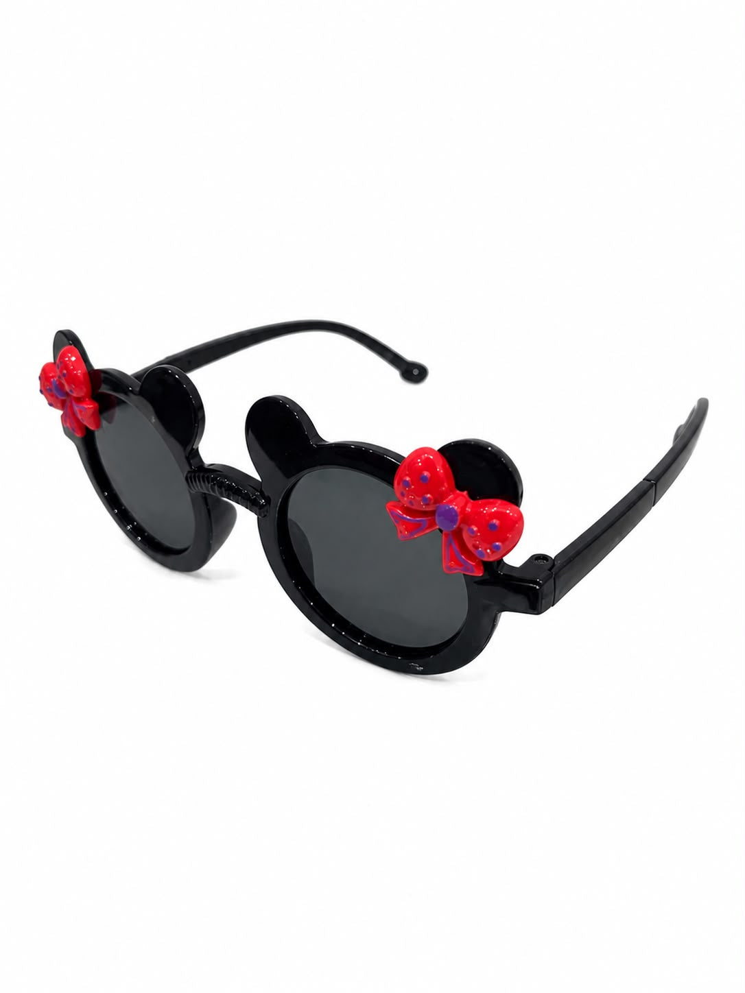 Lentes Infantiles Negros – Diseño con moñitos rojos 🖤🎀🕶️