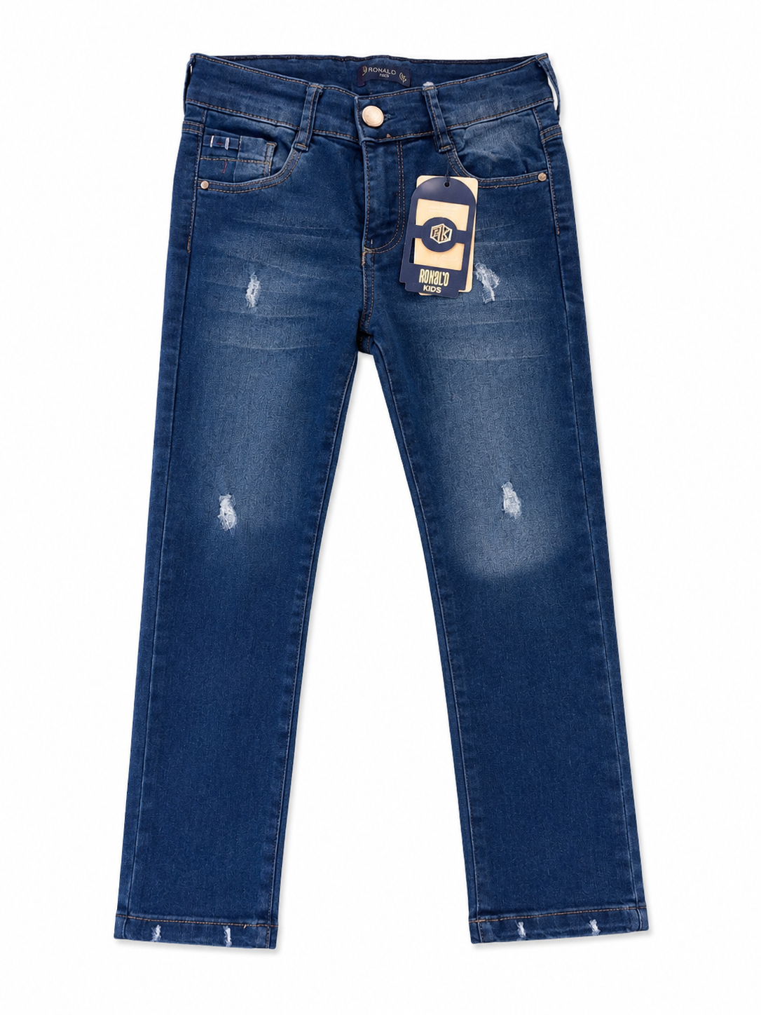 Pantalón niño de mezclilla azul oscuro