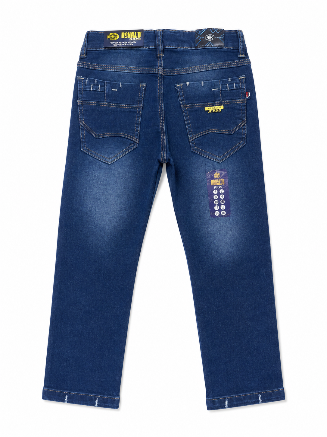 Pantalón niño de mezclilla azul oscuro