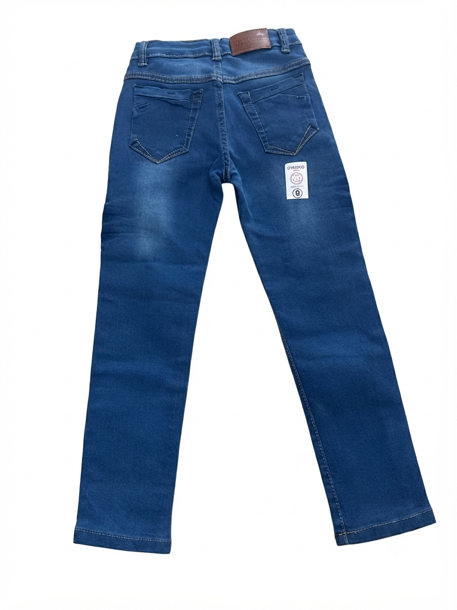 Pantalón niño de mezclilla azul clásico