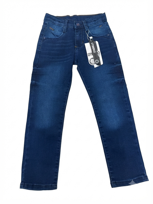 Pantalón niño de mezclilla azul oscuro