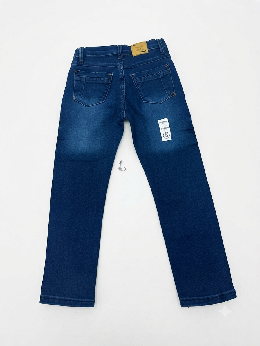 Pantalón niño de mezclilla azul oscuro