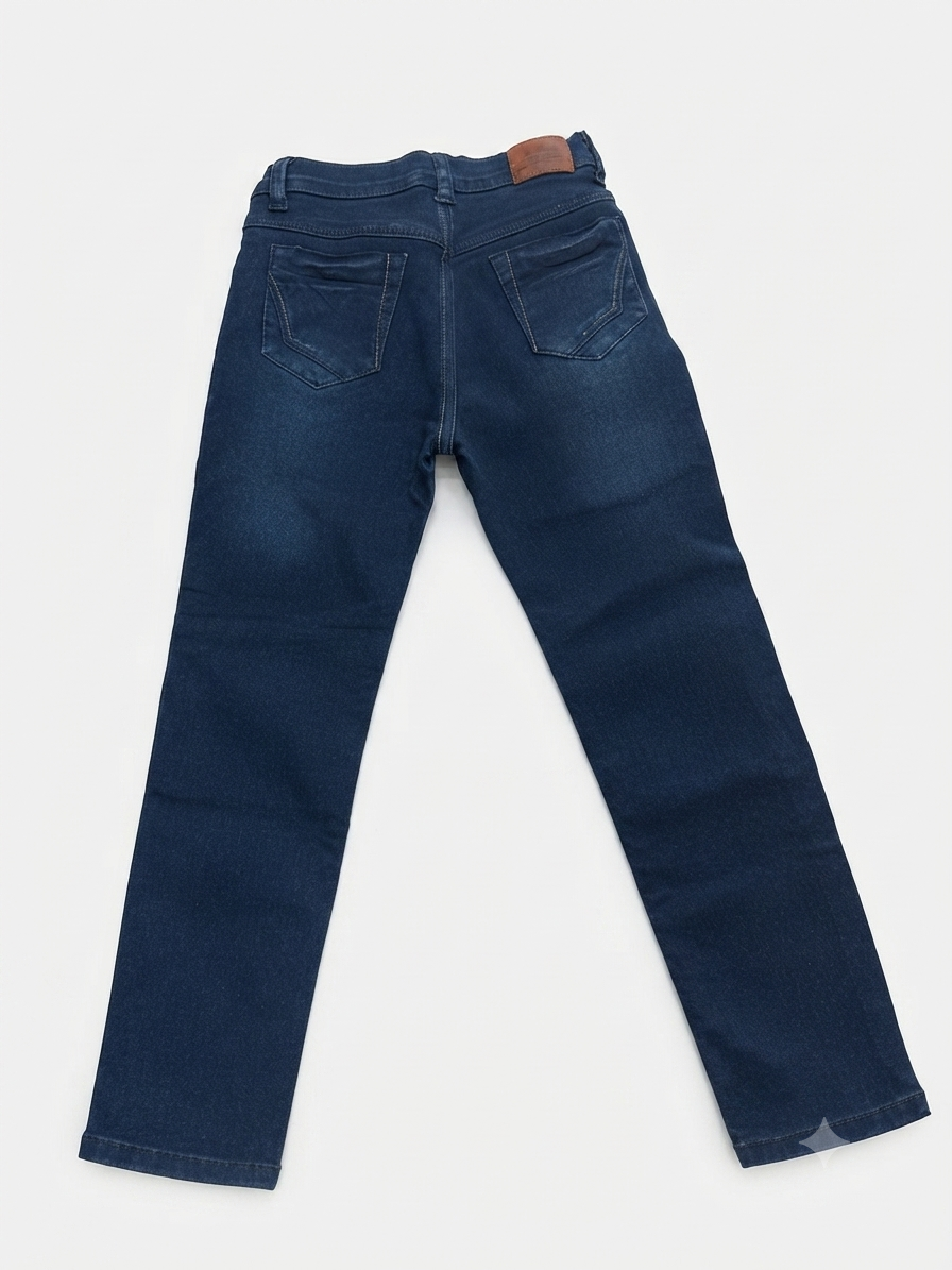 Pantalón niño de mezclilla azul clásico