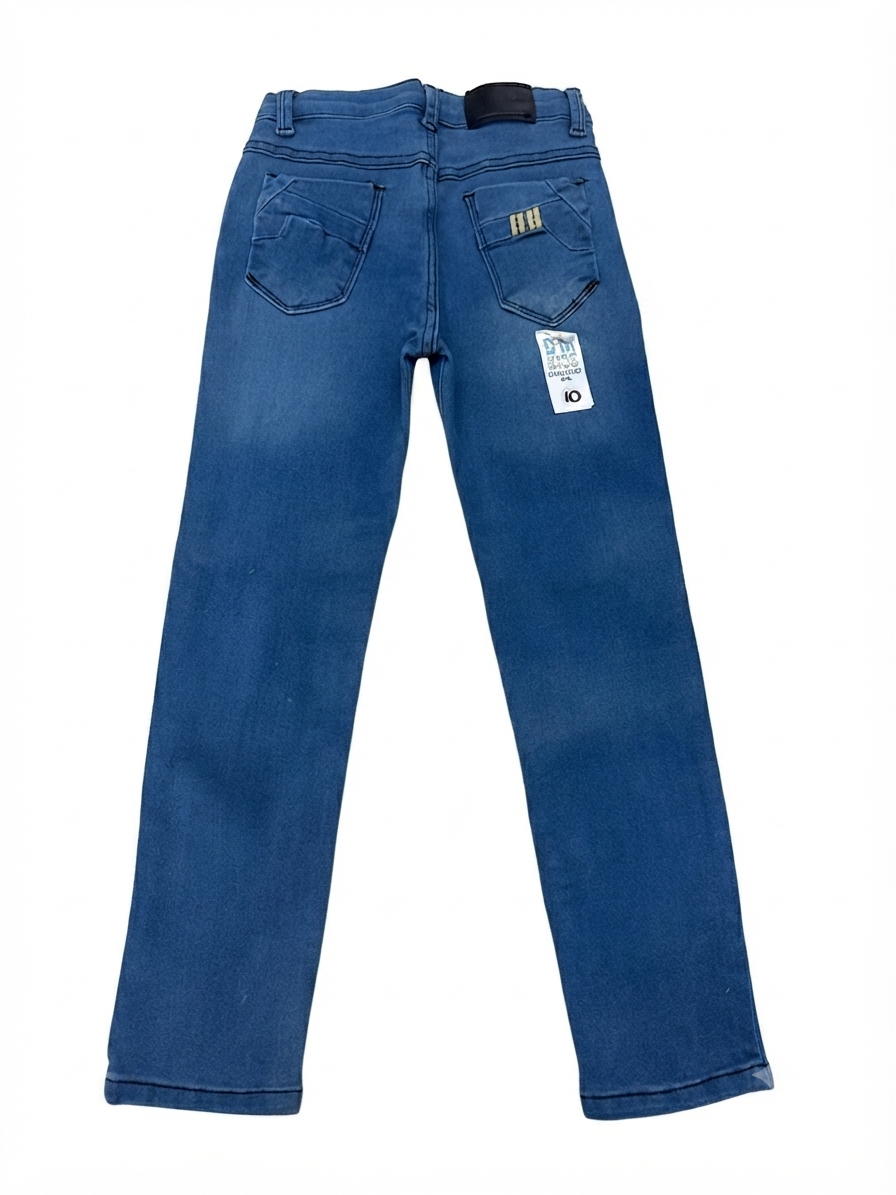 Pantalón niño de mezclilla azul medio