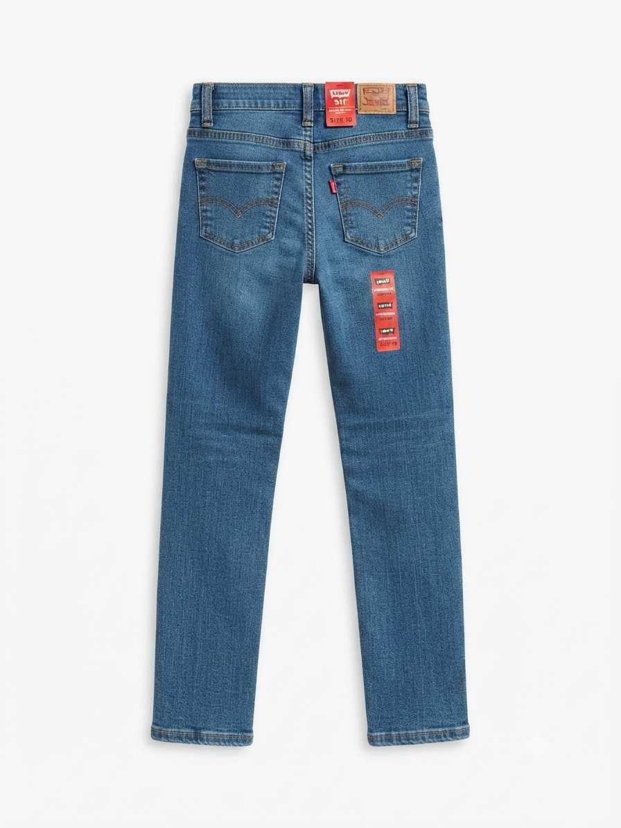Pantalón niño de mezclilla azul clásico un básico