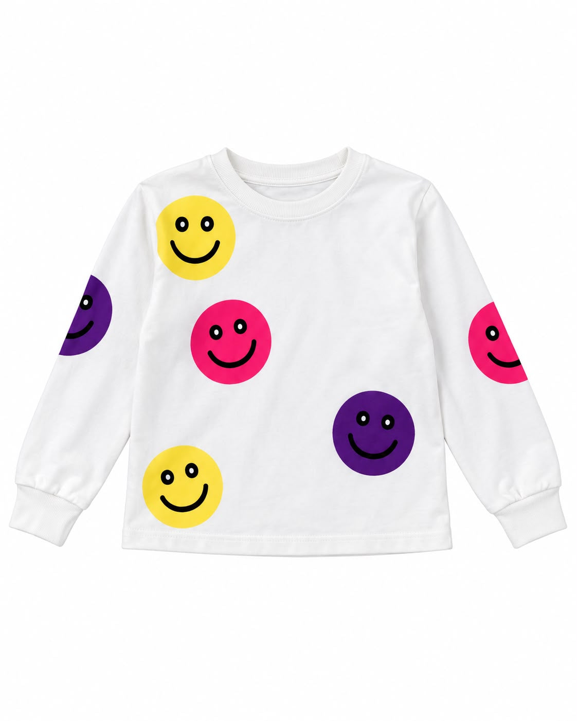 Set niña de caritas con falda tornasol 💖🌈