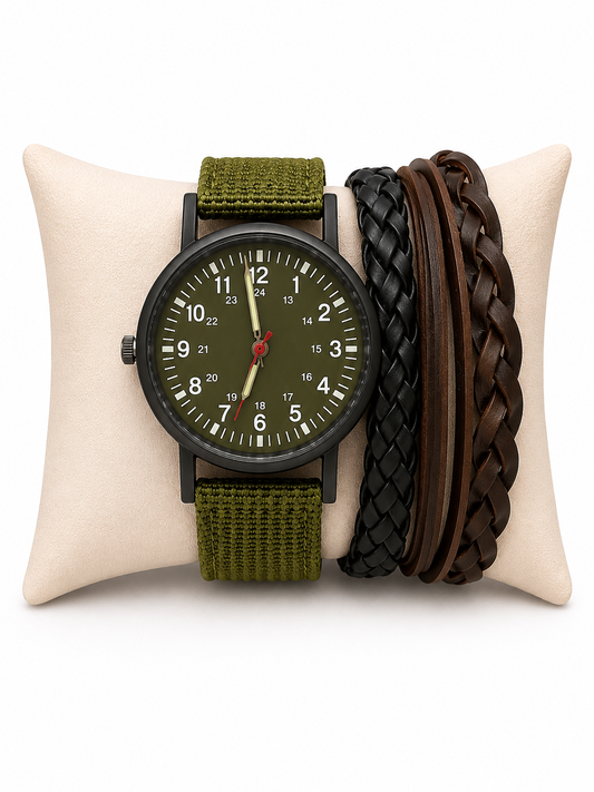 Set reloj Caballero REL@J VERD@