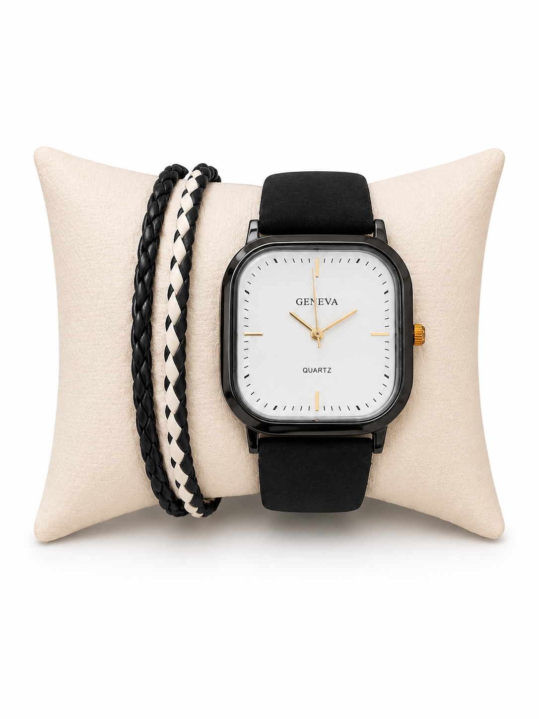 Set reloj Caballero GENEV@ Negr@