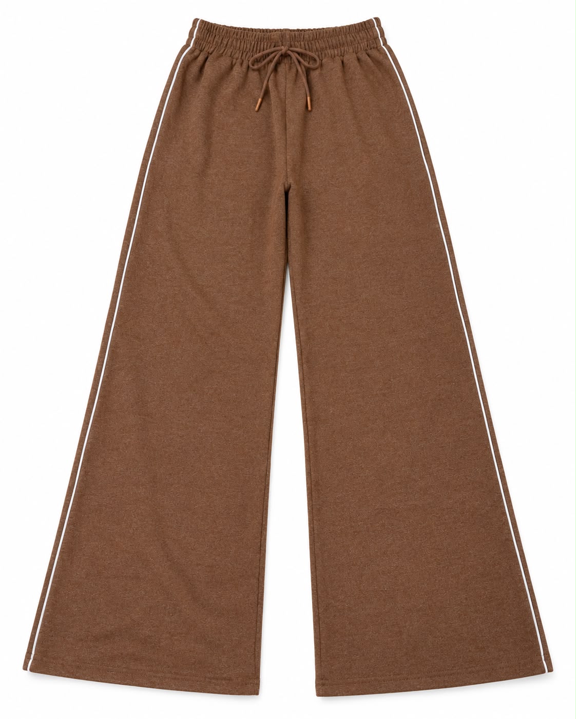 Set dama de dos piezas con pantalón de pierna ancha y franjas laterales 🤎