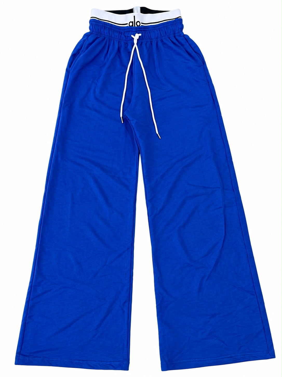 Set dama de dos piezas con pants de pierna ancha y sudadera con cierre 💙✨