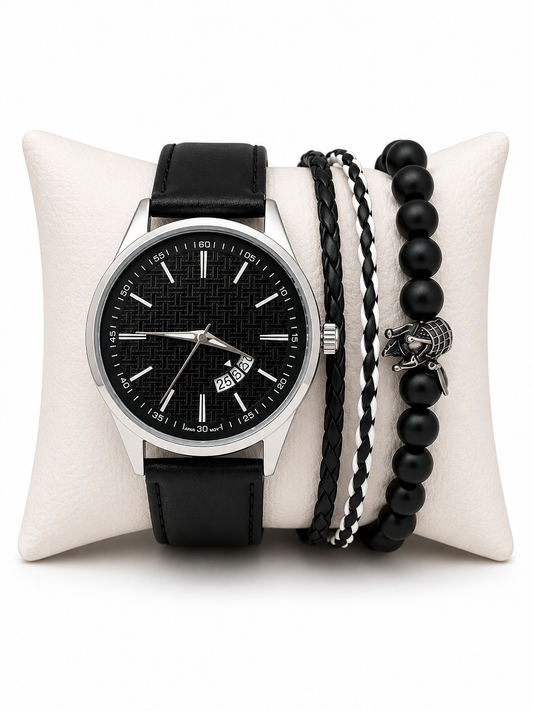 Set reloj Caballero NEGR@ DE TRI@