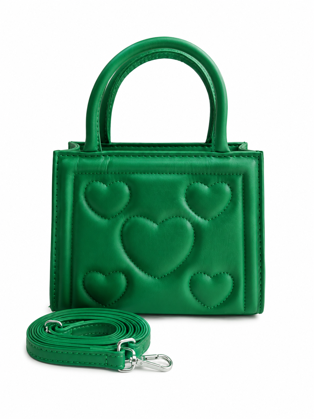 Bolsa infantil CORAZONES VERDES