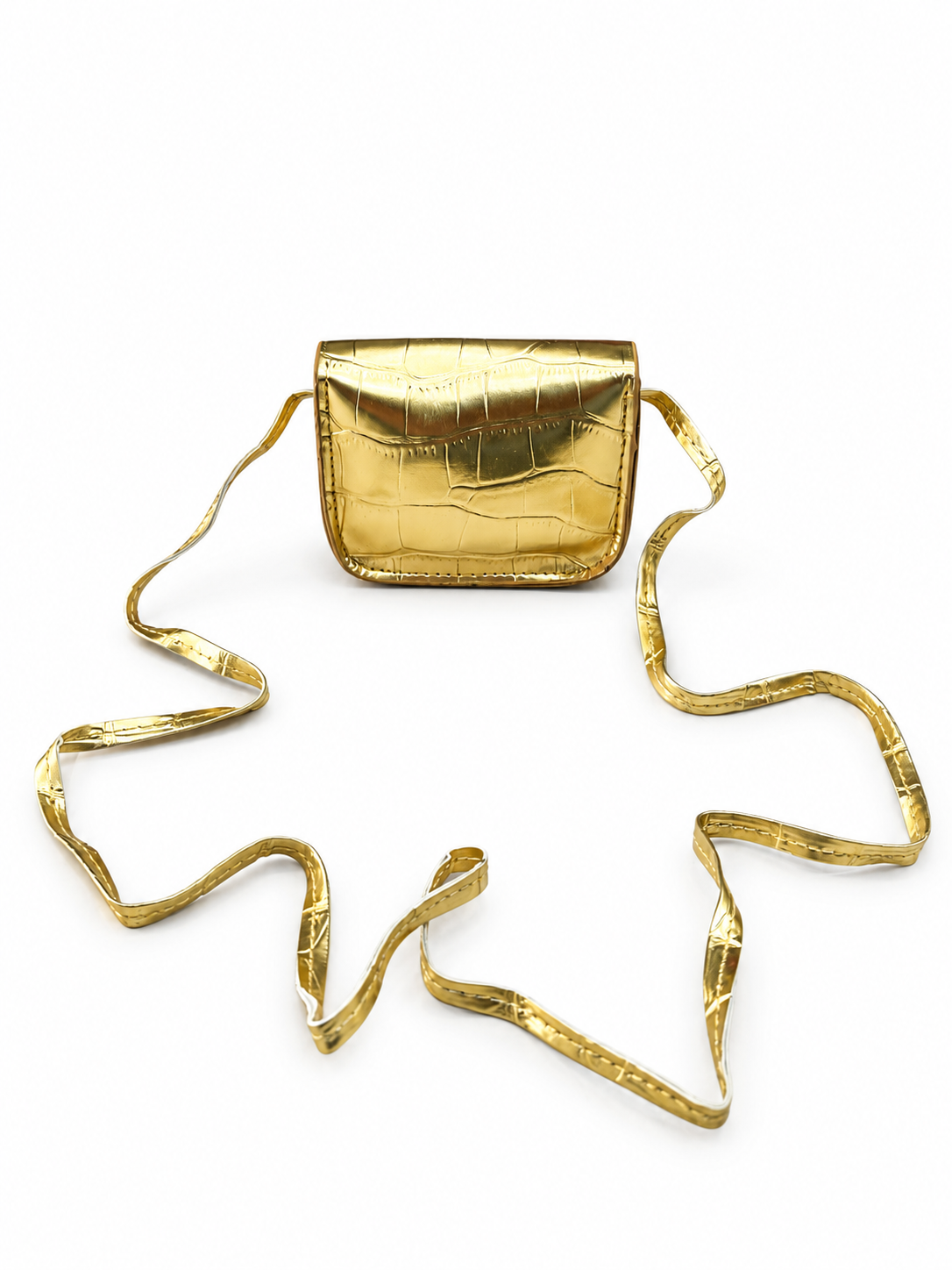 Bolsa infantil dorada con corazón ✨💛