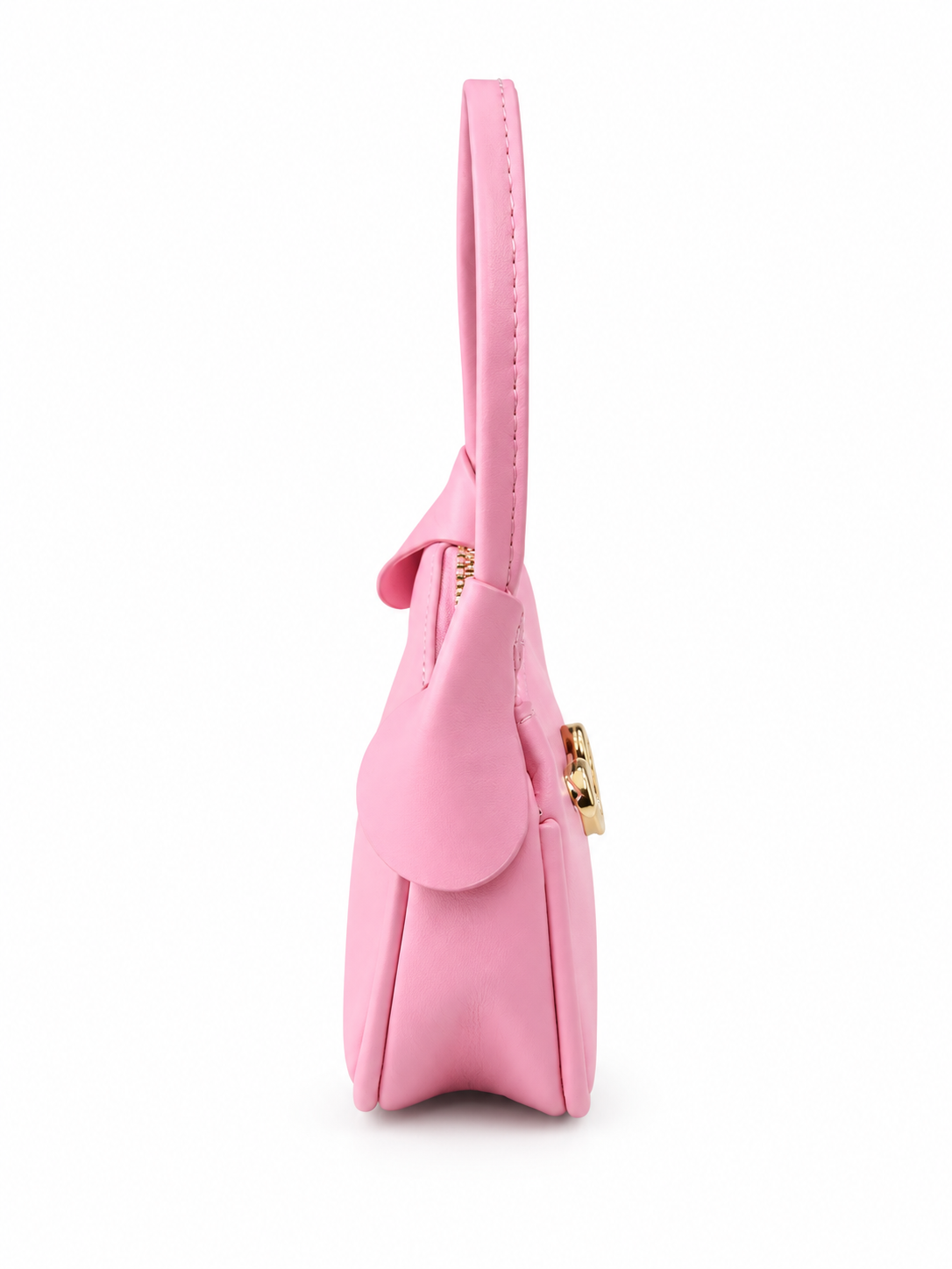 Bolsa infantil rosa con corazón dorado 🎀💗