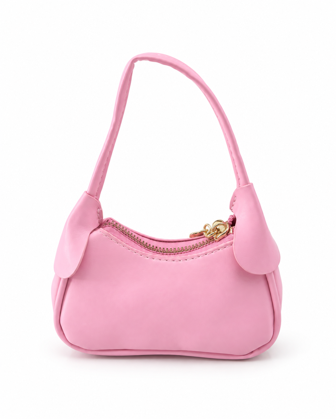 Bolsa infantil rosa con corazón dorado 🎀💗