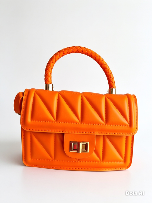 Bolsa Dama NARANJA DORADO