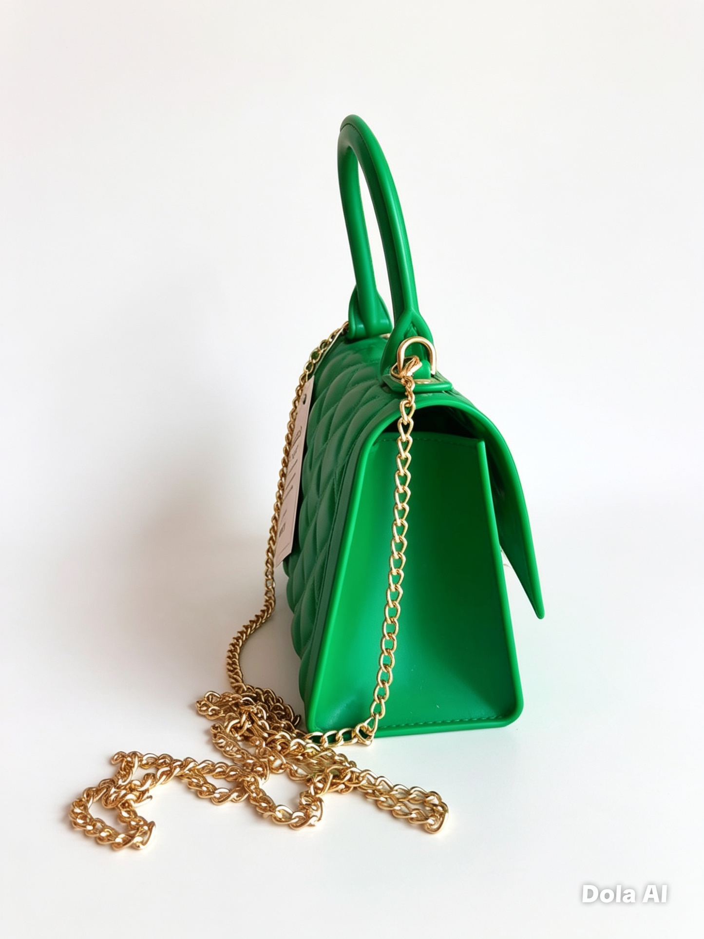 Bolsa Dama VERDE ROMBOS