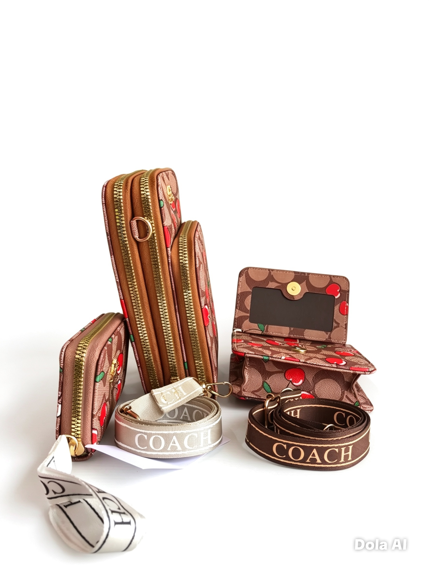 Set de Dama CO@CH C@FE DE CEREZ@