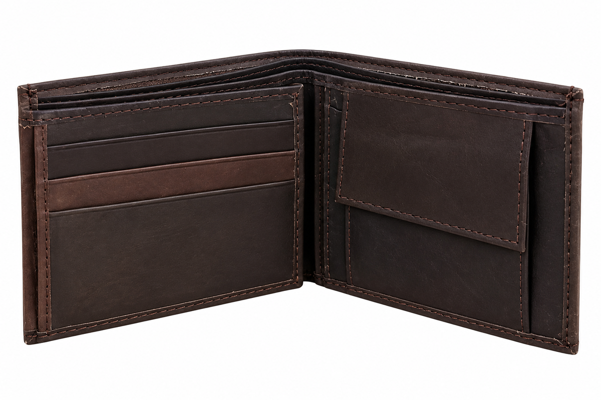 Cartera caballero con compartimentos y tarjetero – OFERTA
