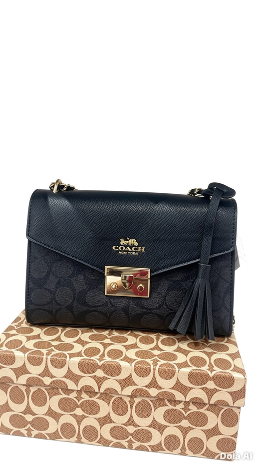 Bolsa Dama CO@CH NEW Y@RK NEGR@