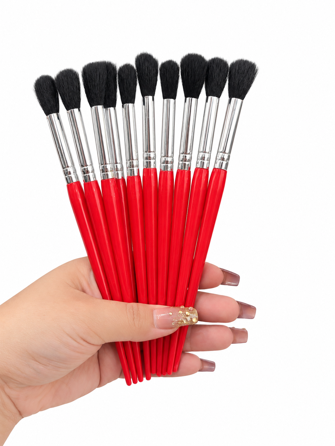 Set de Brochas Cosmético para Maquillaje – 10 Piezas