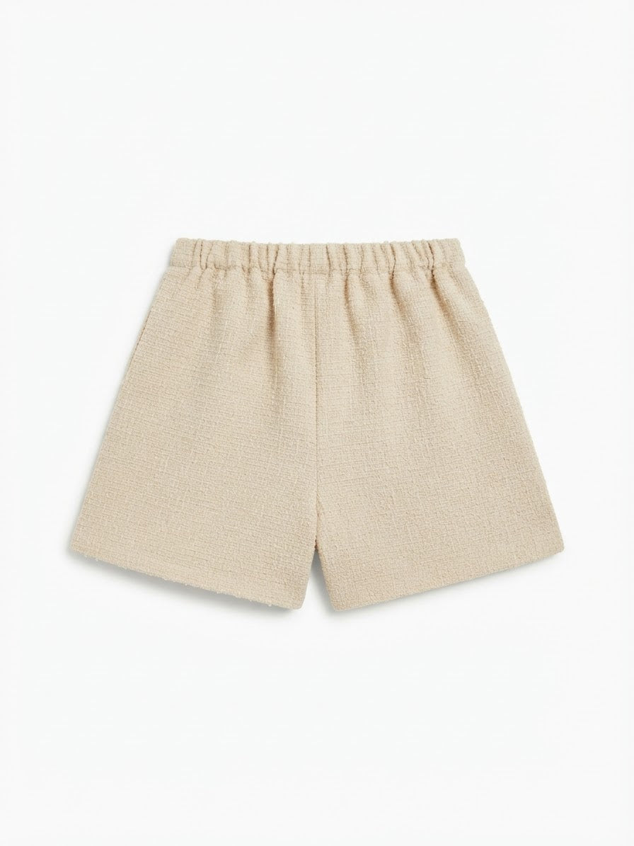 🤍 Set niña 2 piezas blazer y short falda beige