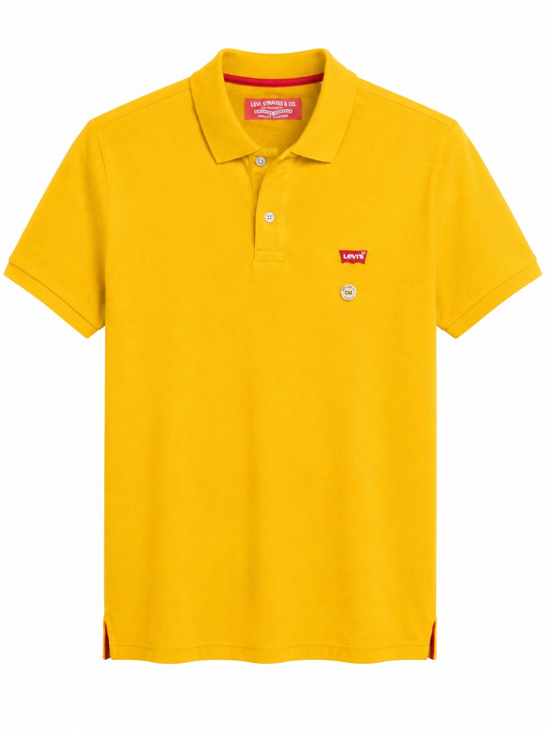 Playera Caballero chica polo L@VI STR@USS mostaza