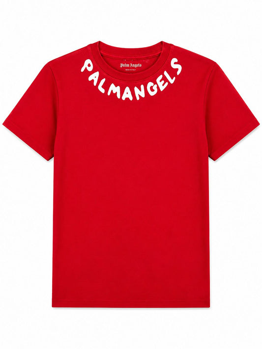 Playera Caballero chica redondo P@LM @NGELS rojo