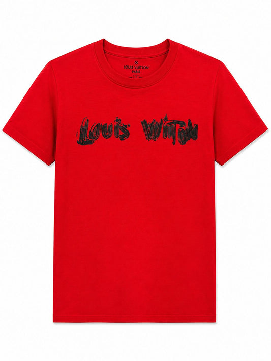 Playera caballero chica redondo L@COSTE rojo