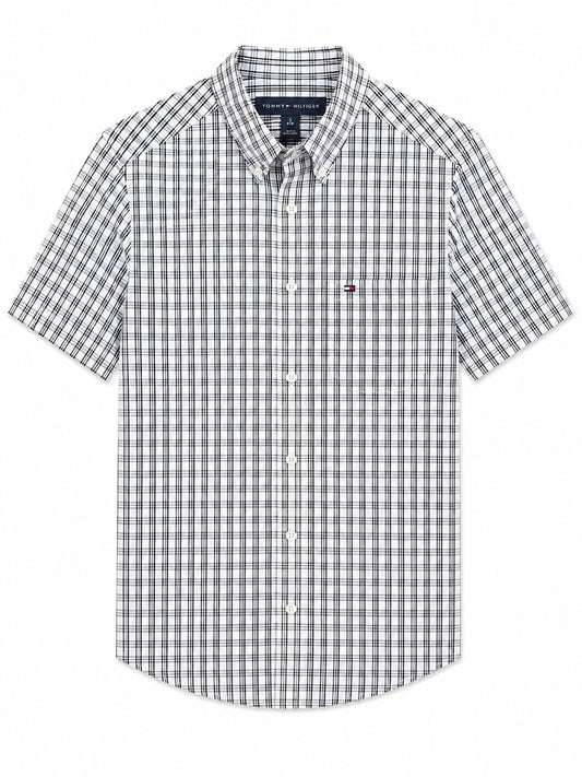 Camisa Caballero chica T@MMY HILFIG@R blanco con negr@