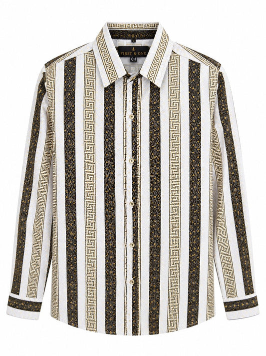 Camisa Caballero chica FIRST Y @NE Premium Rayas Elegantes