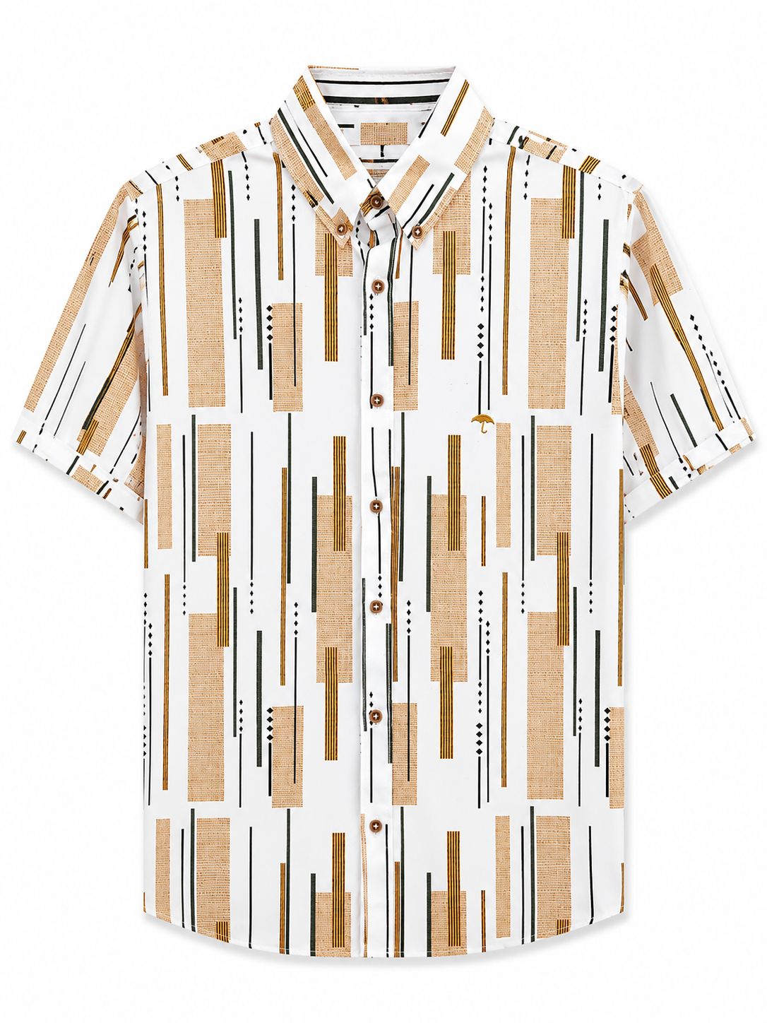 Camisa Caballero chica MO@N Y R@IN Diseño Geométrico Moderno