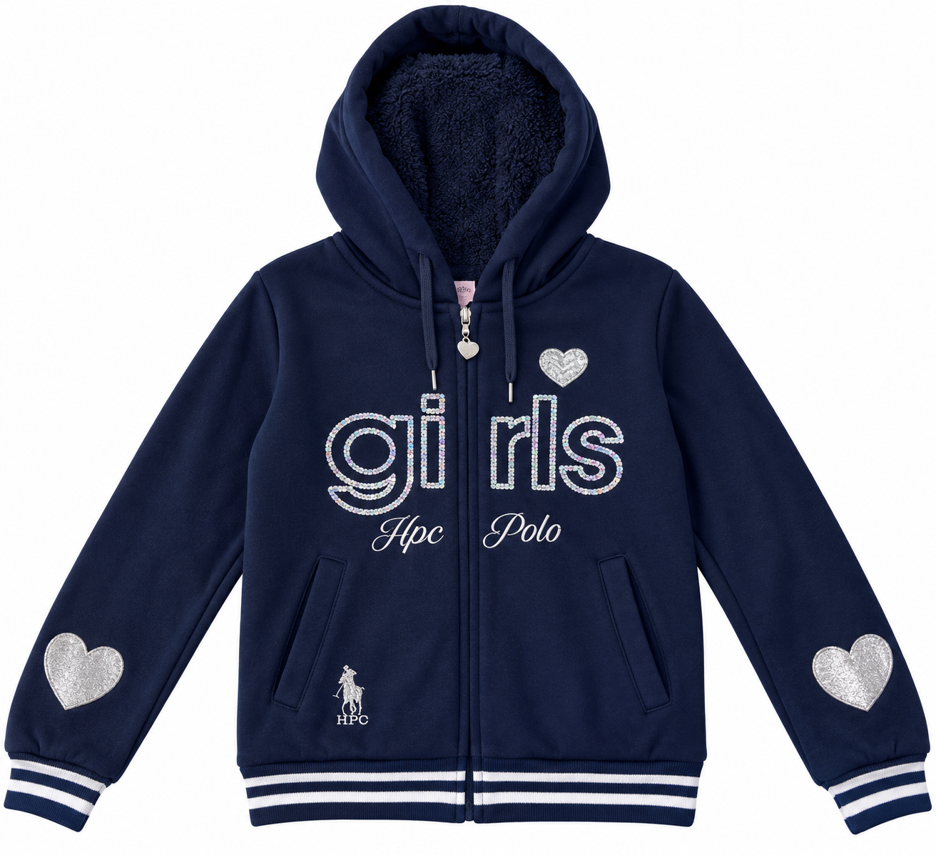 💙 Set niña azul marino con detalles brillantes