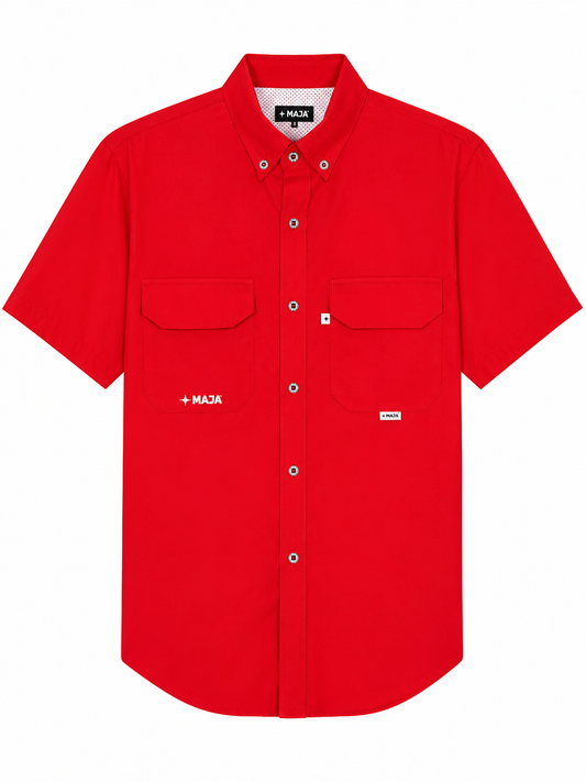 Camisa caballero mediana M@JA ROJA manga corta