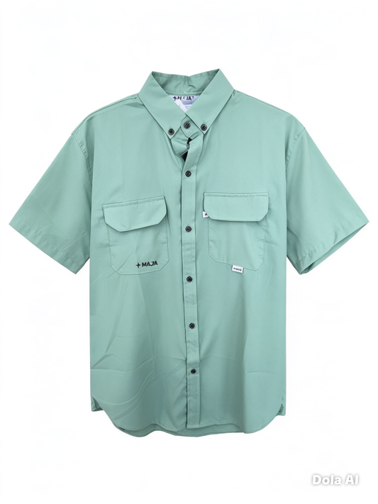 Camisa caballero grande MAJ@ verde  menta