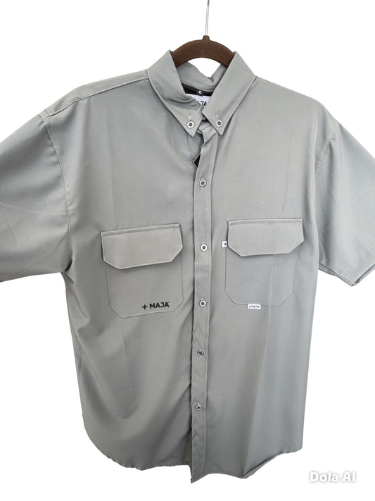 Camisa caballero grande MAJ@ gris