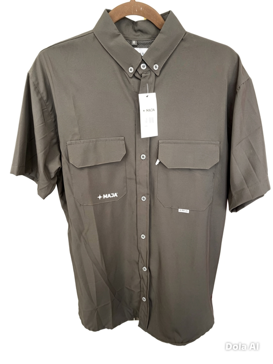 Camisa caballero grande MAJ@ negr@