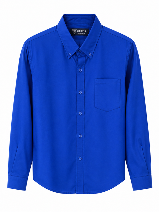 Camisa caballero grande G@ESSS azul rey