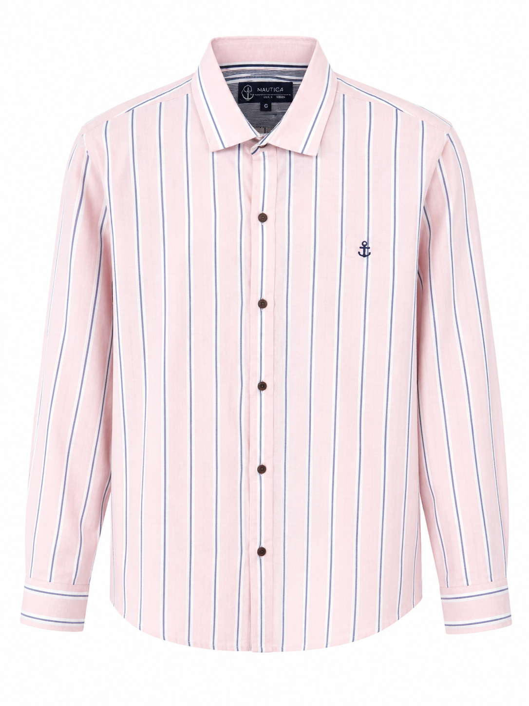 Camisa caballero grande FIRST Y @NE rosa de rayas