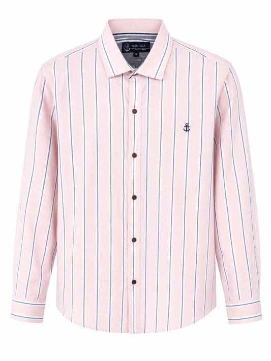 Camisa caballero grande FIRST Y @NE rosa de rayas