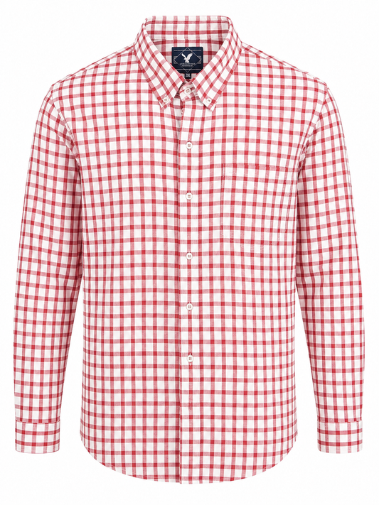 Camisa caballero 2XL AMERIC@N LAGLE rojo con blanco