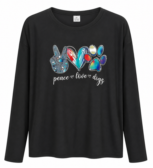 Playera manga larga caballero 3XL NEGR@