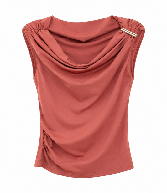Blusa dama chica / mediana café ZAD@