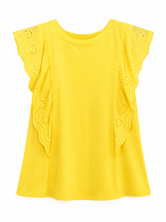Blusa dama chica / mediana amarilla @ Y M