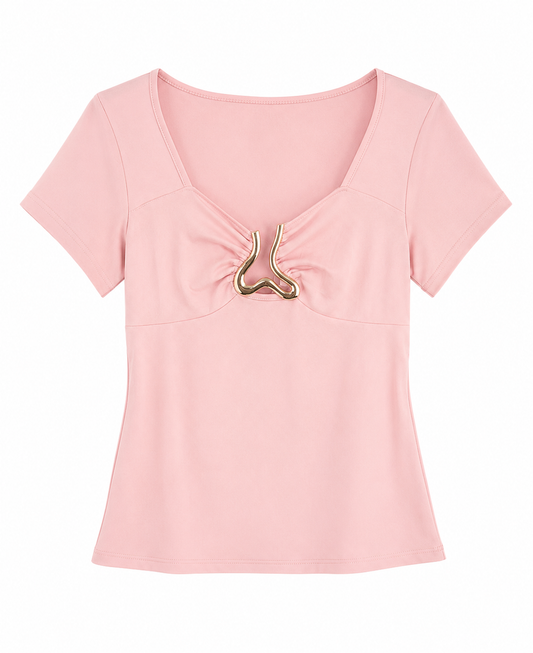 Blusa dama chica rosa L C