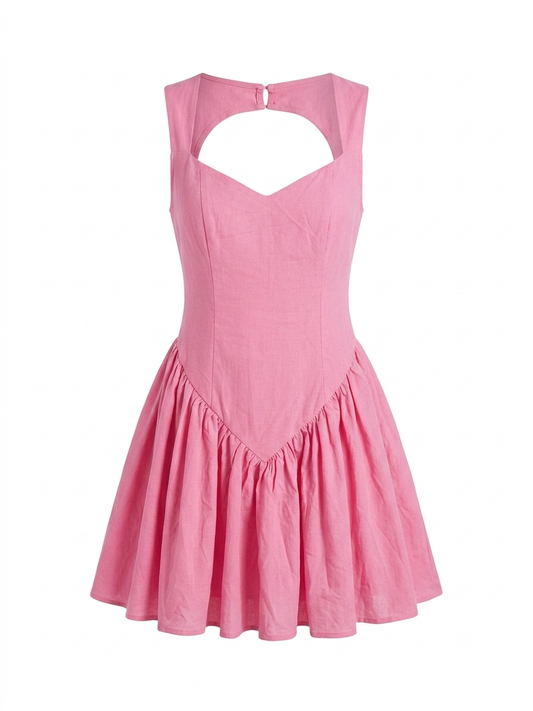 Vestido dama mediano rosa chicle SH@IN