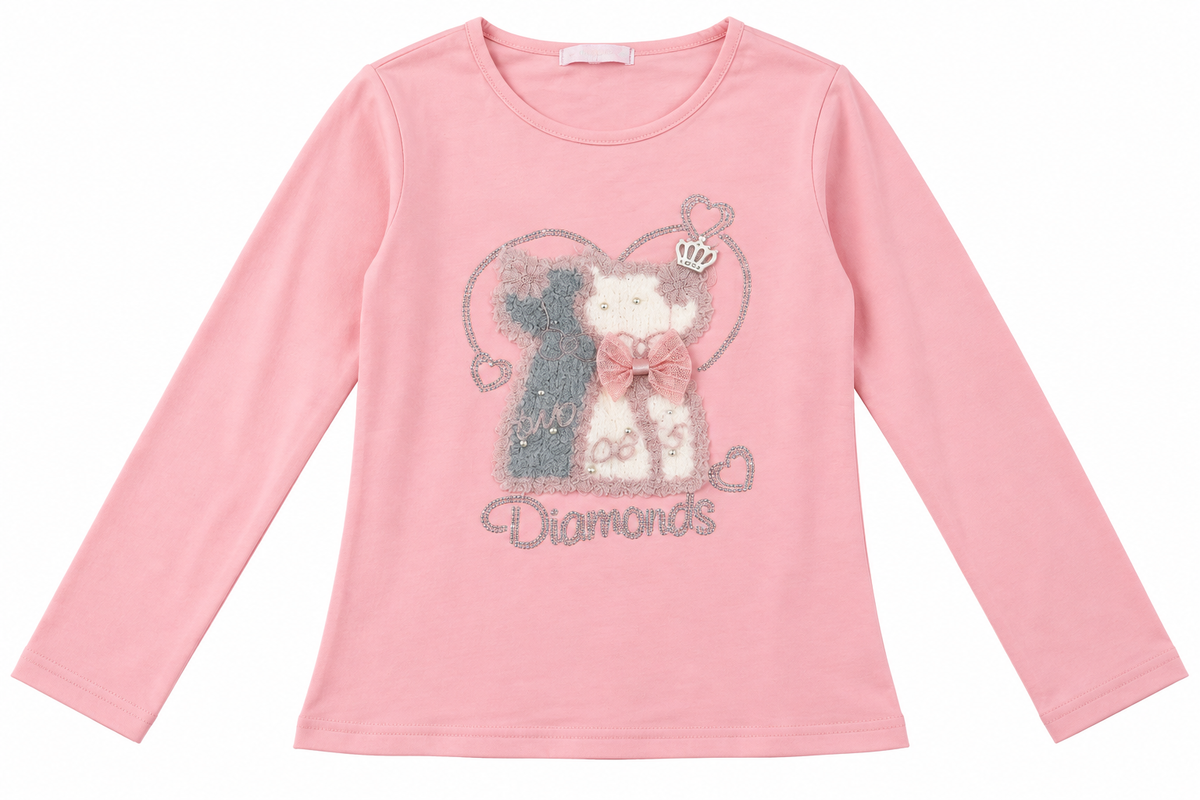 💕 Set Niña Destellos Rosé 3 Piezas