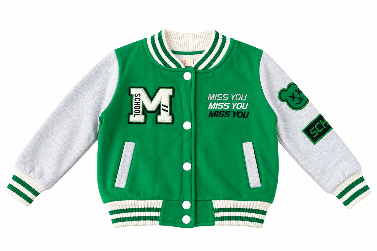 Set niña varsity verde 3 piezas 💚