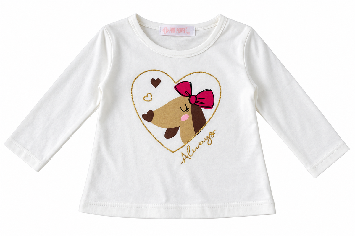 Set niña perrito fucsia 3 piezas 🎀🐶
