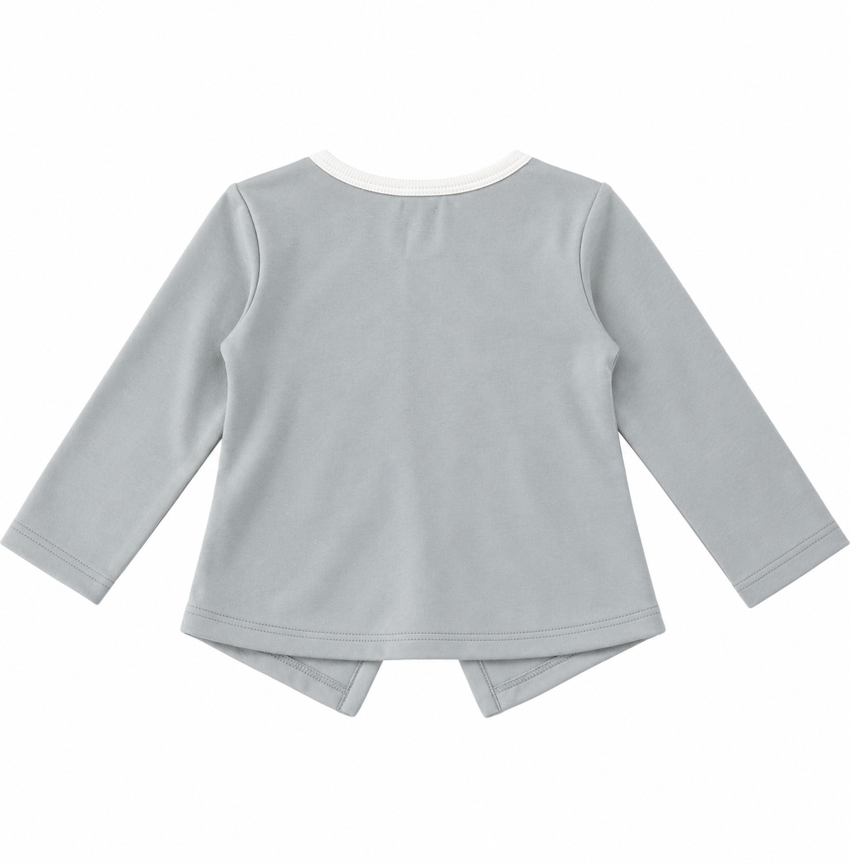 Blusa niña gris con moños blancos 🎀
